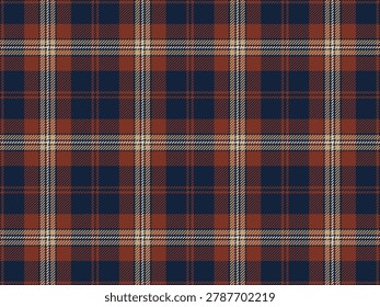 Buffalo check plaid seamless pattern background in brown camel and cream suitable for luxury interiors