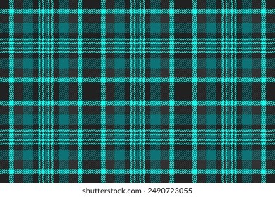 Buffalo check tartan vector, diagonal background plaid textile. Symmetry pattern seamless fabric texture in black and grey colors palette.