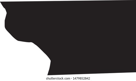 Buffalo County map in the state of south dakota