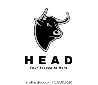  buffalo cow ox bull head logo design inspiration