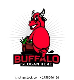 BUFFALO DESIGN LOGO CHARACTER VECTOR