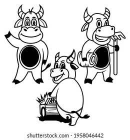 BUFFALO DESIGN LOGO CHARACTER VECTOR