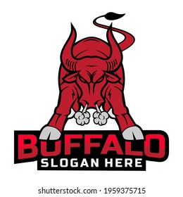 BUFFALO DESIGN LOGO CHARACTER VECTOR