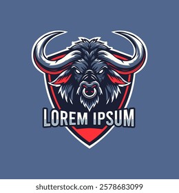 buffalo esport logo, logo vector, isolated