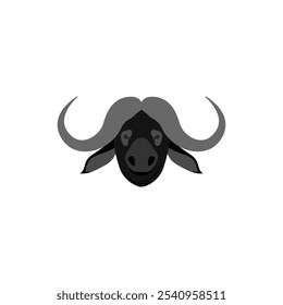 Buffalo Flat Icon vector on white background.