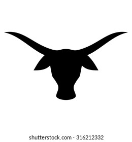buffalo head. bull logo. cow icon. bison symbol.