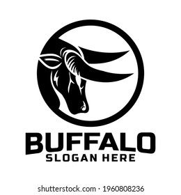 BUFFALO HEAD DESIGN LOGO CHARACTER VECTOR