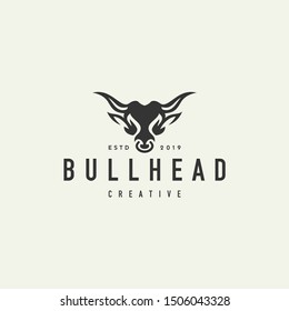 Buffalo Head Hipster Logo - Design Vector