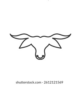 buffalo head icon without background