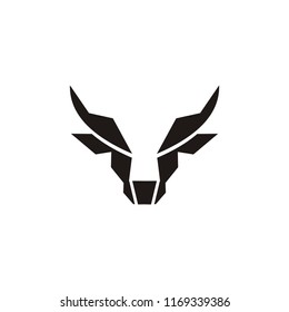 buffalo head logo, abstract bull head logo vector inspiration