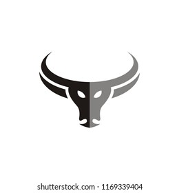 buffalo head logo, abstract bull head logo vector inspiration