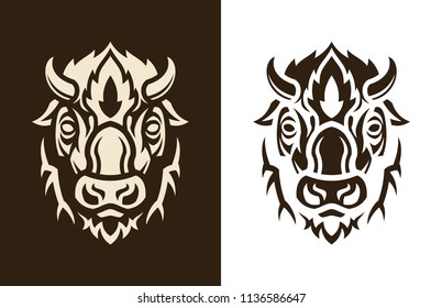 Buffalo head sihouette