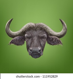 buffalo head vector