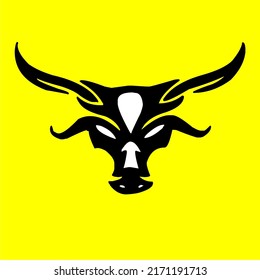 buffalo head vector for logo or illustration