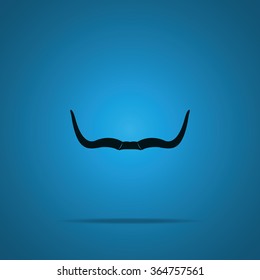 Buffalo horns icon.