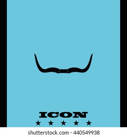 Buffalo horns icon.