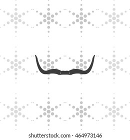 Buffalo horns icon.