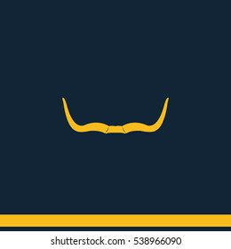 Buffalo horns icon.