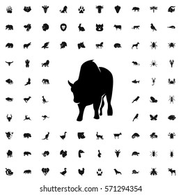 buffalo icon illustration isolated vector sign symbol
