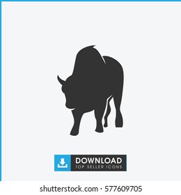 buffalo icon illustration isolated vector sign symbol