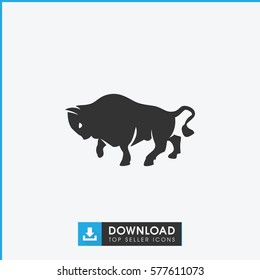 buffalo icon illustration isolated vector sign symbol