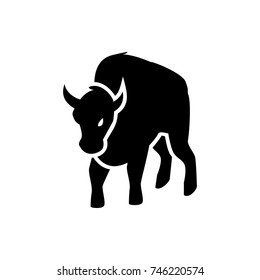 buffalo icon illustration isolated vector sign symbol