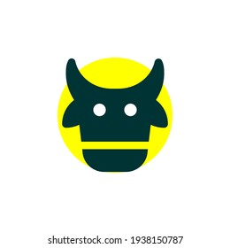 Büffel-Symbol oder Logo-Illustration