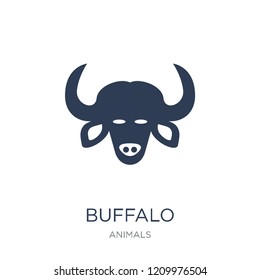 Buffalo icon. Trendy flat vector Buffalo icon on white background from animals collection, vector illustration can be use for web and mobile, eps10