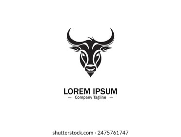 Buffalo icon vector, filled flat sign holiday Symbol, logo illustration
