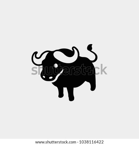 Buffalo icon. Vector buffalo illustration