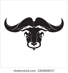 BUFFALO ICON VECTOR ILLUSTRATION SYMBOL DESIGN