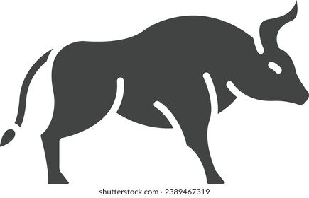 Buffalo icon vector image. Suitable for mobile application web application and print media.