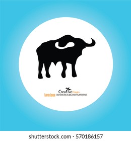 buffalo icon.vector illustration.