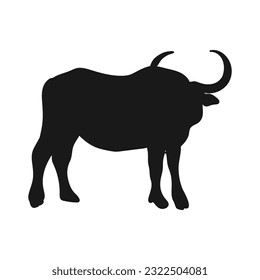 Buffalo. Isolated icon on a white background