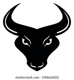 Buffalo logo Concept creative symbol minimalist abstract Bison icon vector illustration