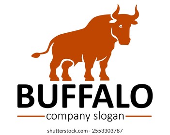 Büffel-Logo kreativ und original für Ihr Unternehmen oder Unternehmen Logo, Vektorgrafik