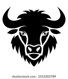 Logotipo de Buffalo Creativo y original para su negocio o empresa Logotipo Ilustración vectorial