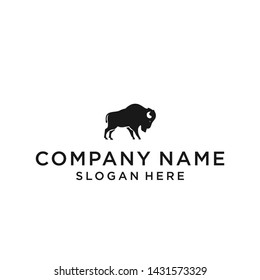 buffalo logo design vector illustration template