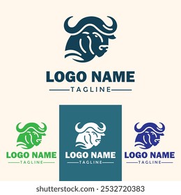 Buffalo logo design vector illustration