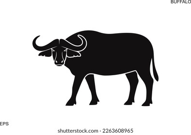 Buffalo logo. Isolated Buffalo on white background