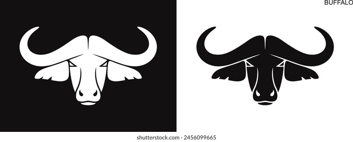 Buffalo logo. Isolated Buffalo on white background