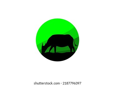 Buffalo Logo simple silhouette design