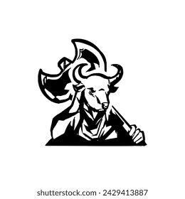 Buffalo Logo Stock Vector Illustration