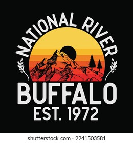 Buffalo National River funny t-shirt design