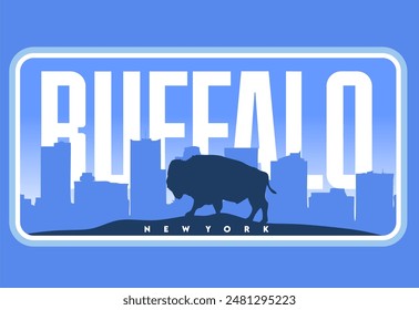 buffalo new york with beautiful views of the sky