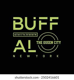 Buffalo NY,Vintage typography design in vector illustration.clothing,t shirt,apparel and other uses.Abstract design with the grunge and denim style. Vector print, typography, poster.