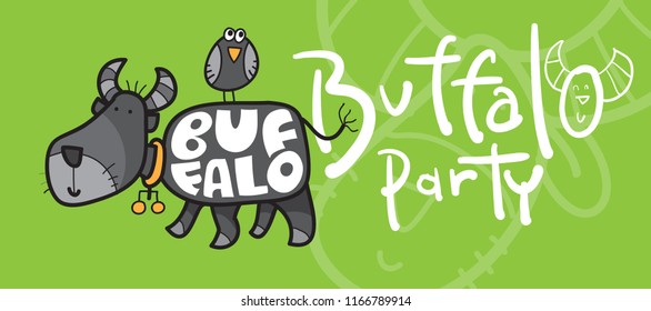 Buffalo Party Sign