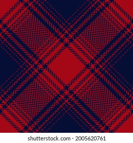 Buffalo plaid pattern in red and black. Herringbone textured seamless ombre tartan check graphic for flannel shirt, blanket, duvet cover, other modern spring autumn winter fashion textile print.
