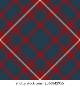 buffalo plaid seamless tartan check plaid for skirt, tablecloth, blanket, duvet cover, or other modern fashion print.