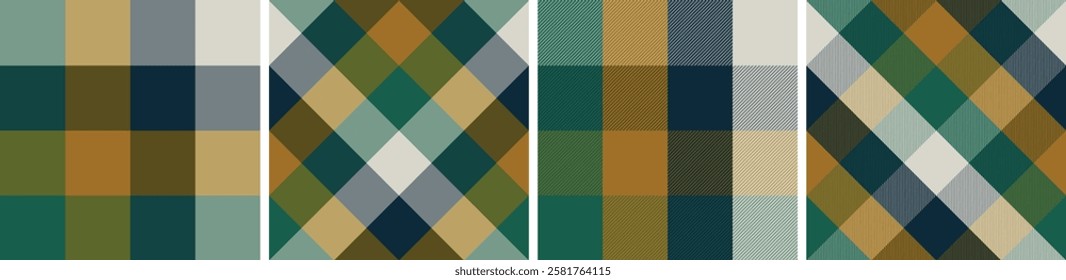 buffalo plaid seamless tartan check plaid for skirt, tablecloth, blanket, duvet cover, or other modern fashion print.